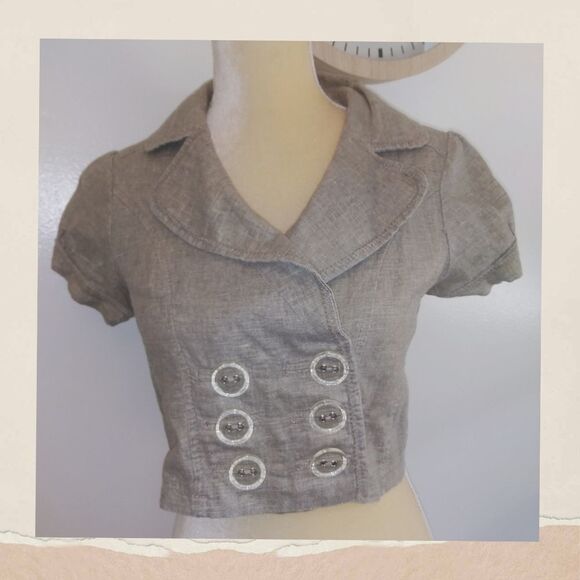 TR Bizz Princess crop double breasted - NWT - Picture 1 of 12